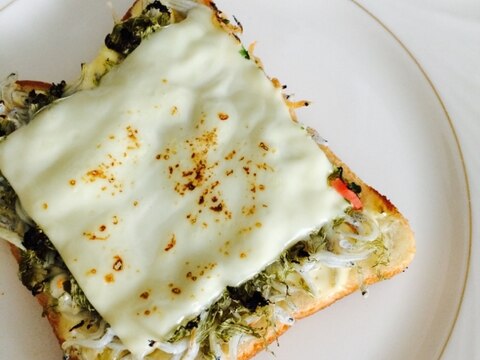 簡単美味しいトースト☆しらすトースト